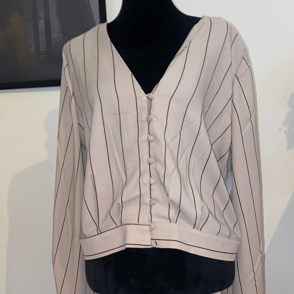 Striped long Sleeve Blouse